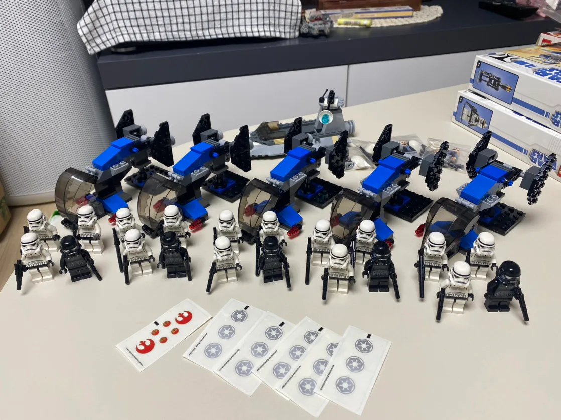 [중고] 스타워즈 배틀팩 7667 5개