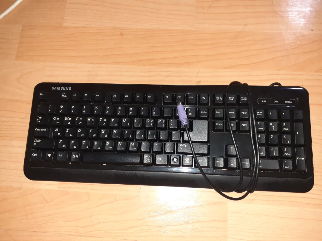 삼성키보드 ps2 동그란잭 중고