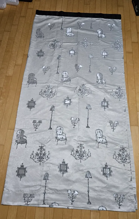 커튼(중고) + 봉(새제품)