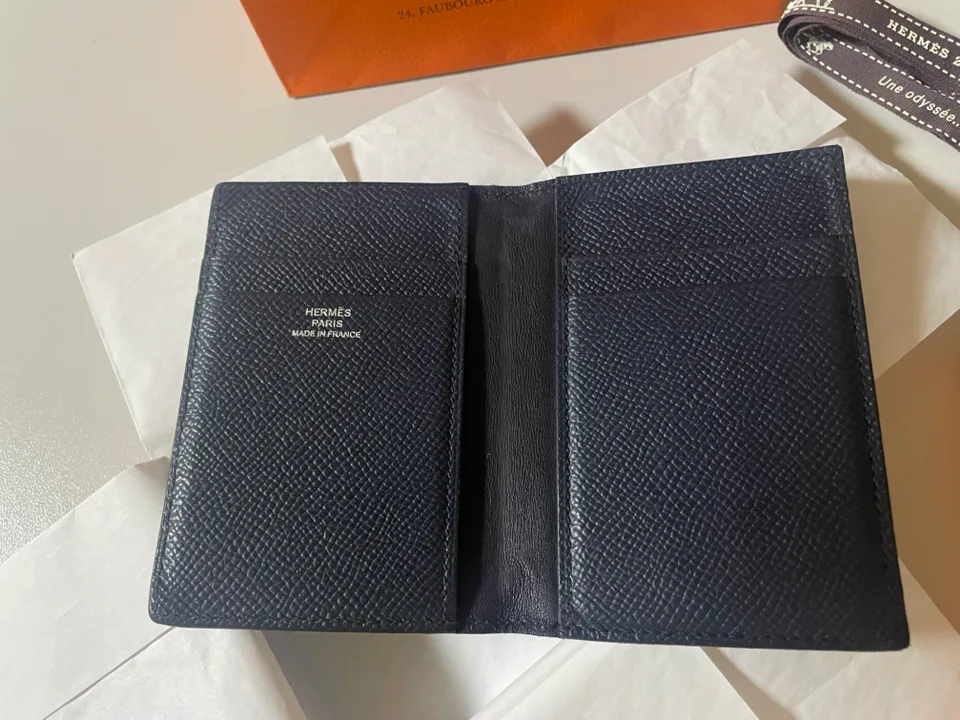 [에르메스, 중고] 남 카드지갑 (블랙, 풀박)