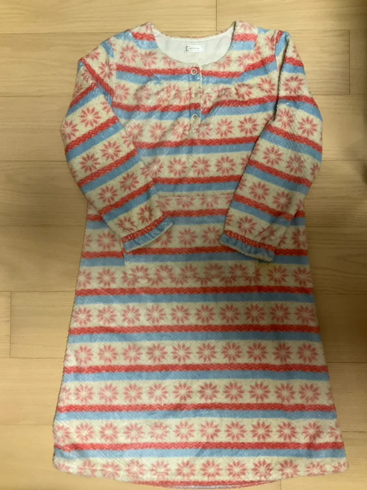 비비안 정품 수면잠옷 극세사 원피스 중고 85사이즈 두툼 따뜻해요