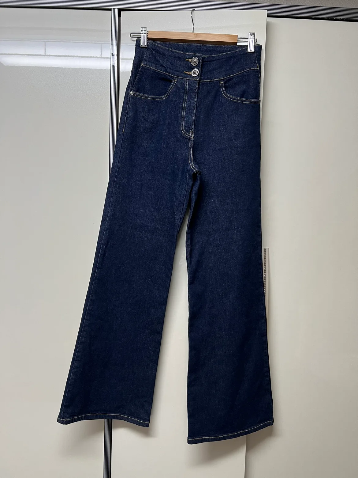 ?타임(time)청바지(찐청)하이웨스트 허리24-25 가능!