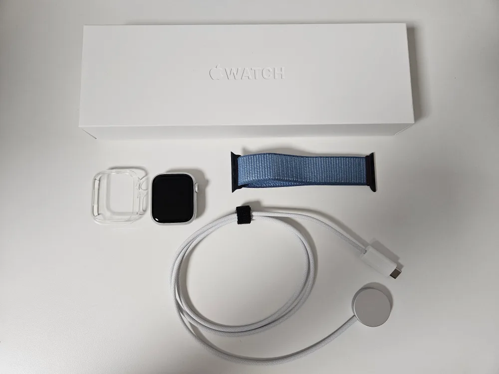 애플워치9 41mm 실버 gps 팔아요~