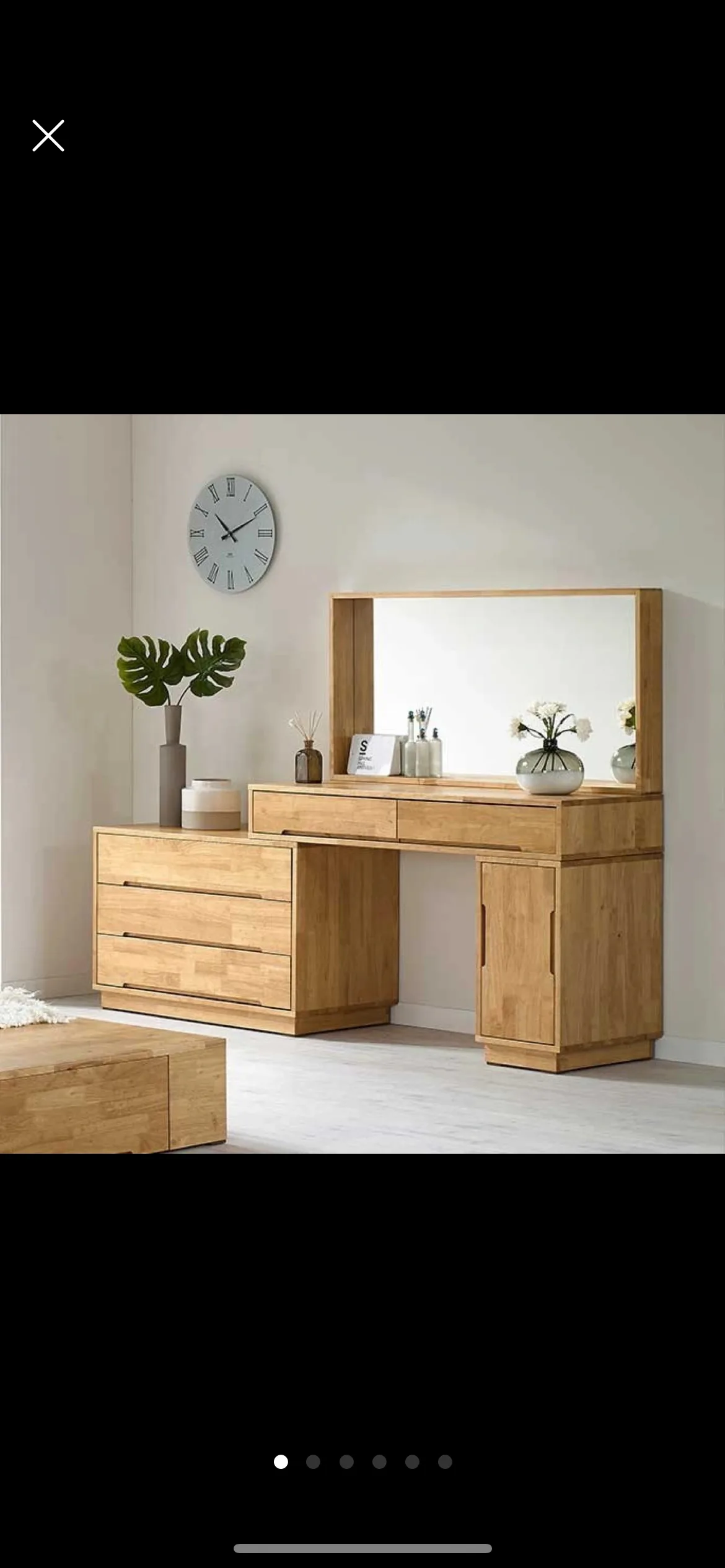 원목 화장대+거울 세트(원가 90만원)