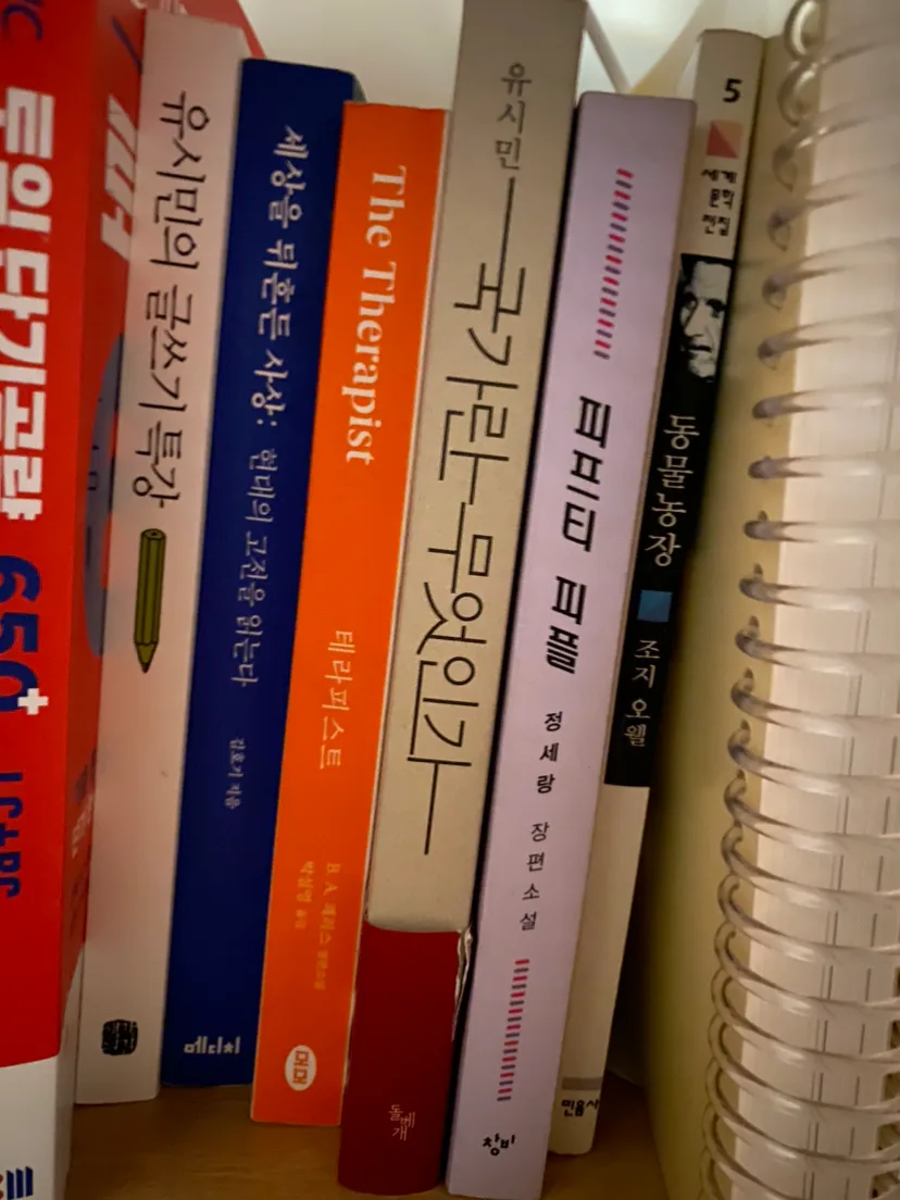 중고도서 판매(국가란무엇인가/더테라피스트/유시민글쓰기특강/세상을뒤흔든사상)