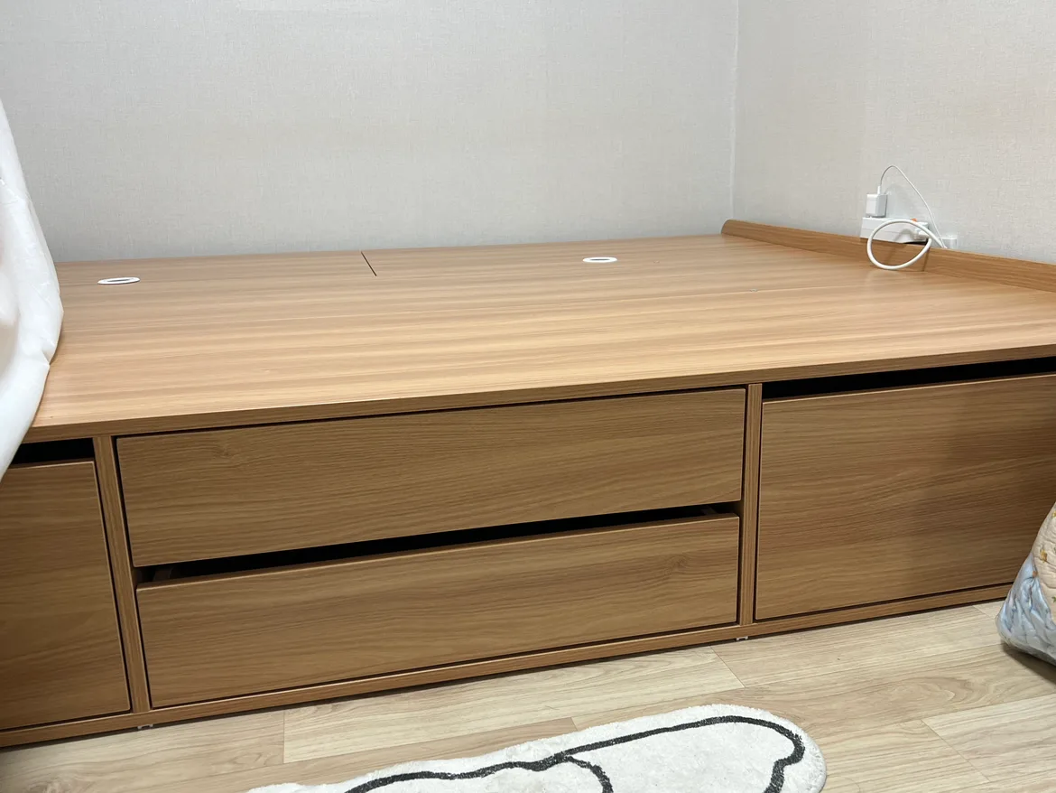 리샘 헤르만벙커침대프레임(무헤드) Q