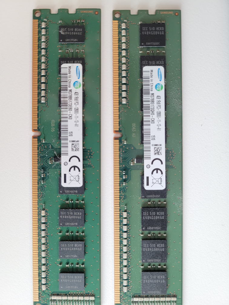 데스크탑 삼성램 ddr3 4gb 12800u 개당