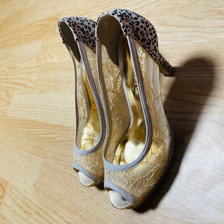 구두 5만원 👠 호피 레이스