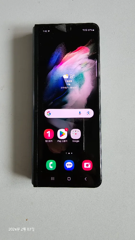 z폴드3 256기가 공기계 중고