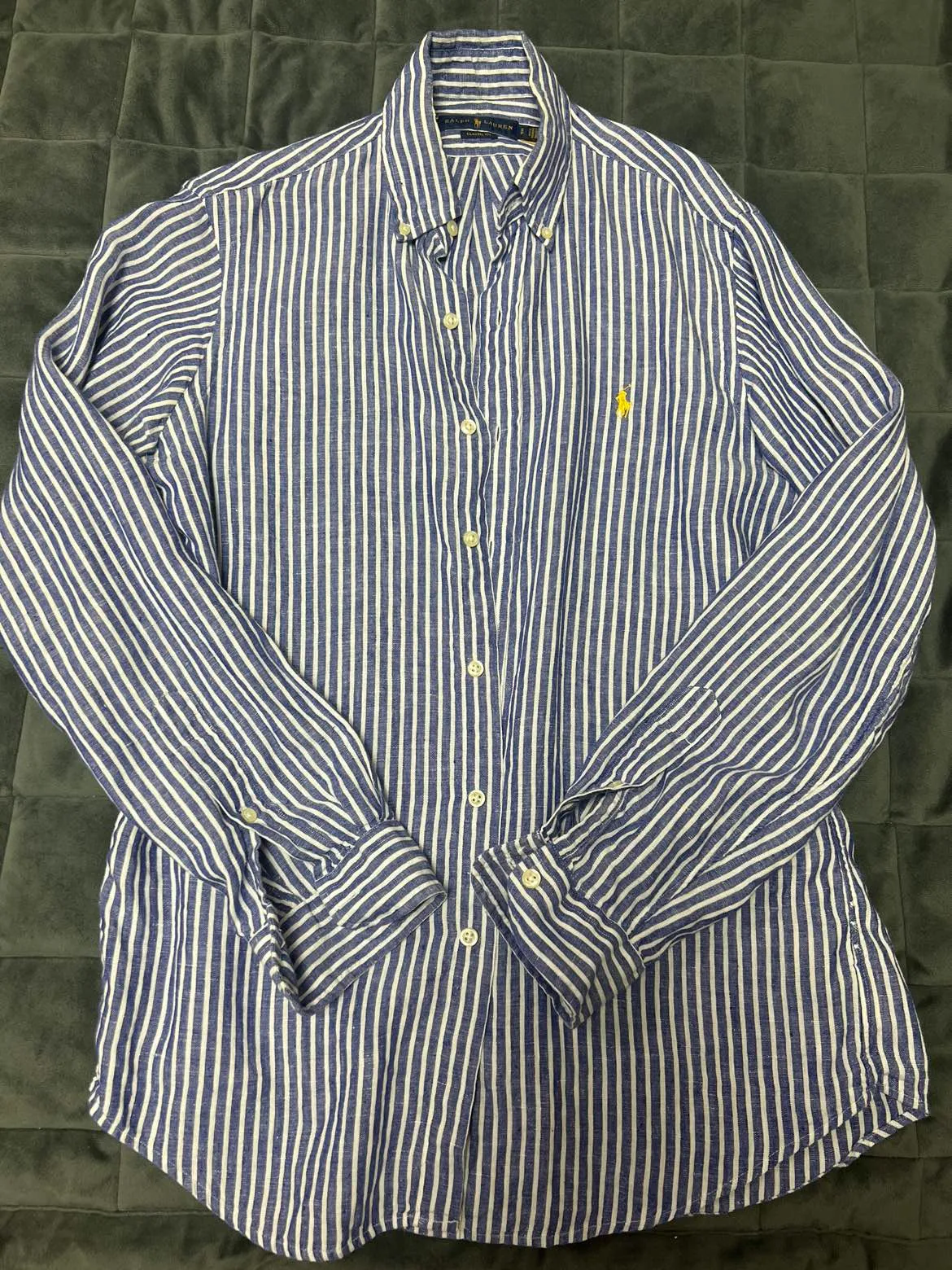 폴로 남성 클래식핏 린넨 셔츠 S