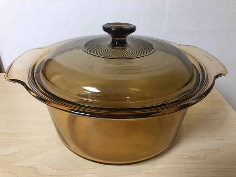 파이렉스 내열 유리 냄비 (약 20cm)