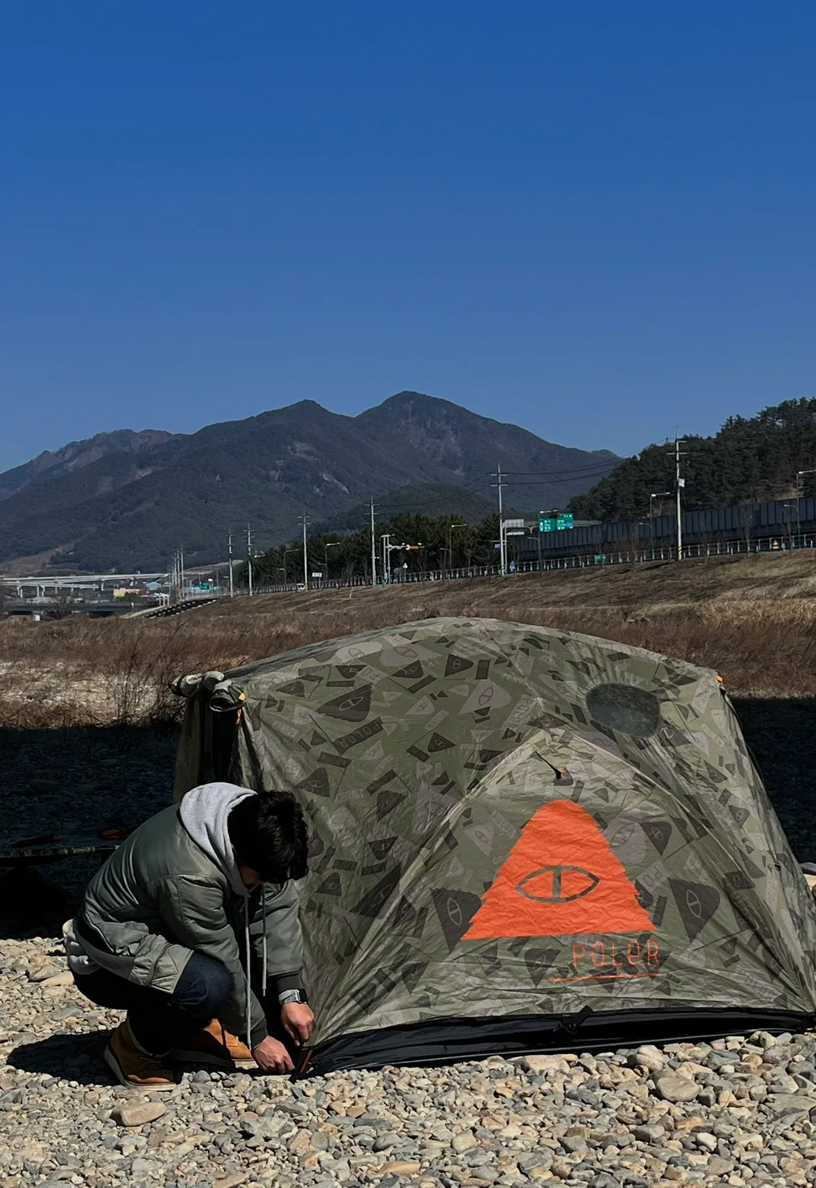 폴러스터프 투맨 써밋카모그린 그라운드시트 포함