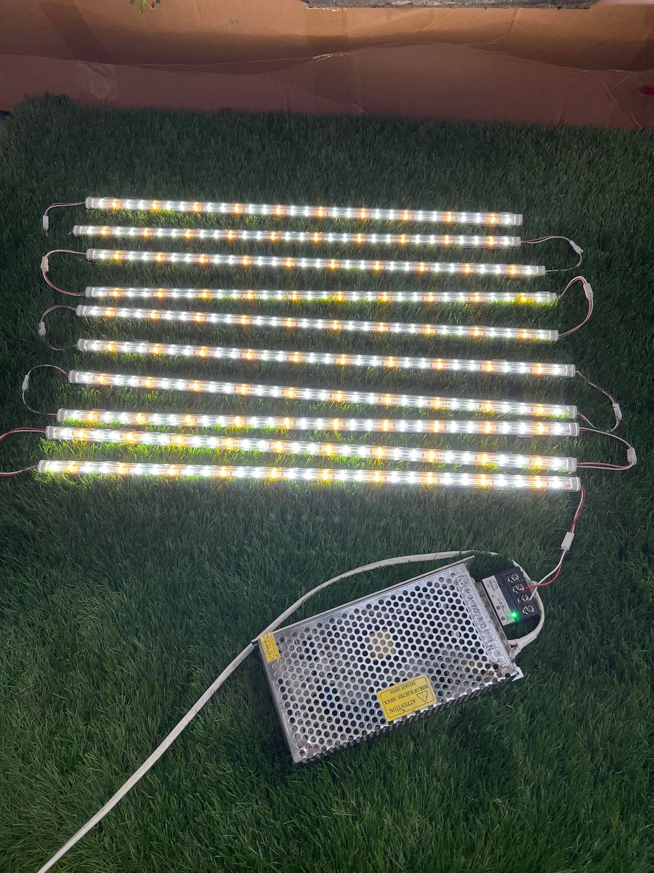 중고 식물성장등 Led 10개랑 아답터 세트