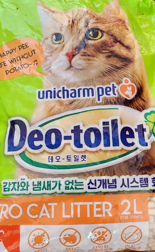 냥이 화장실 데오토일렛 감자&냄새 zero 캣모래, 패드