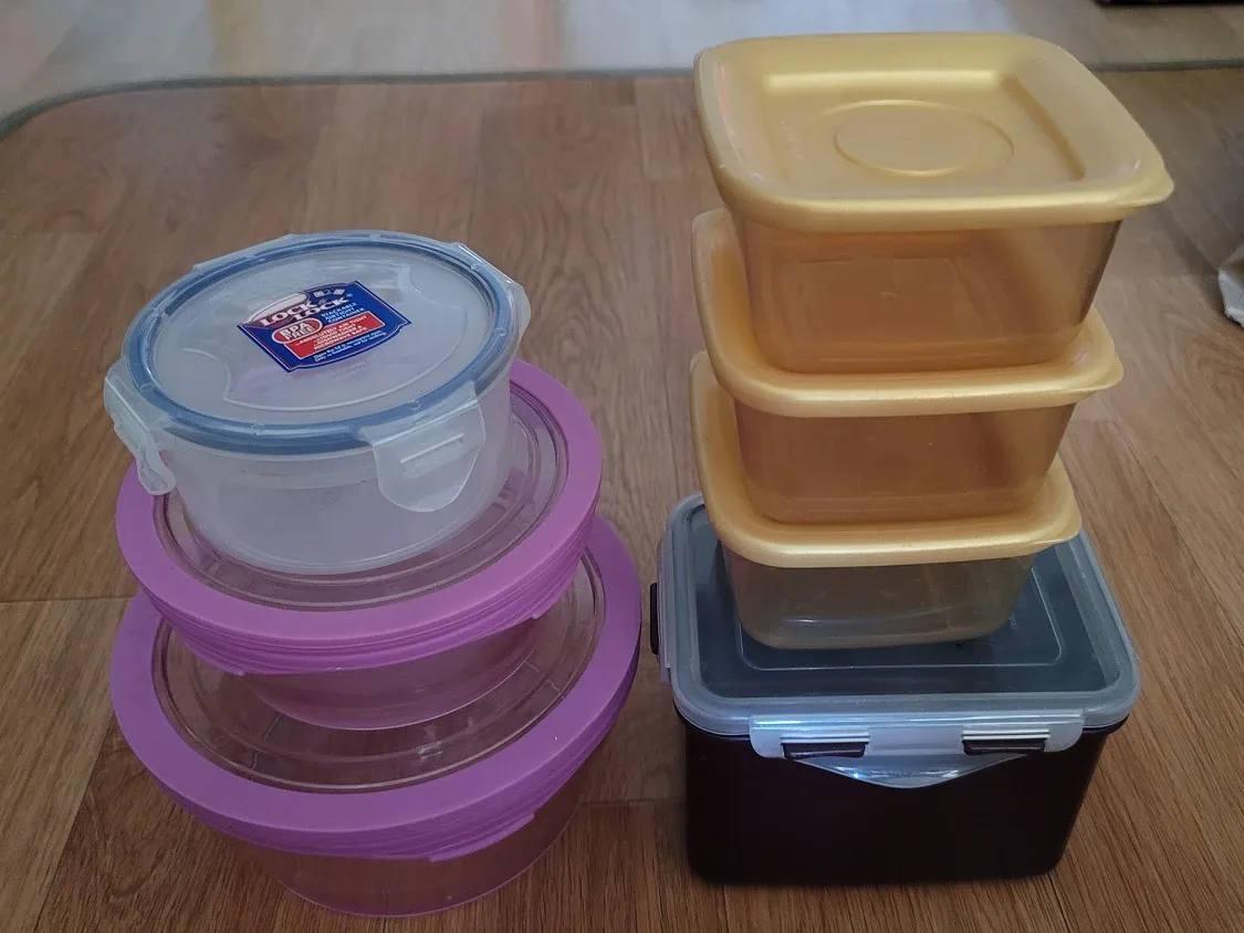 밀폐용기(새제품3,중고4)