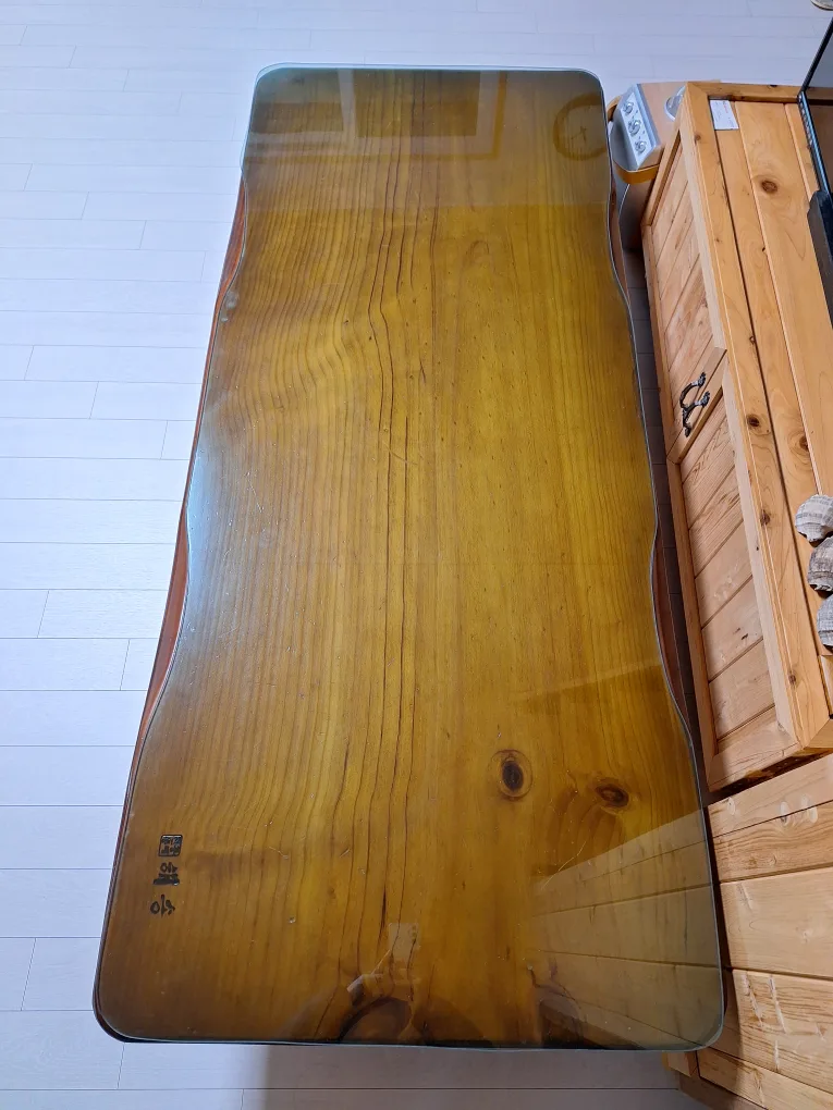 소나무원목 거실테이블