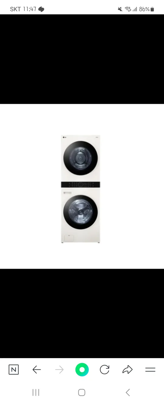 [새상품]LG 트롬 워시타워 오브제컬렉션 세탁23kg 건조20kg팝니다.