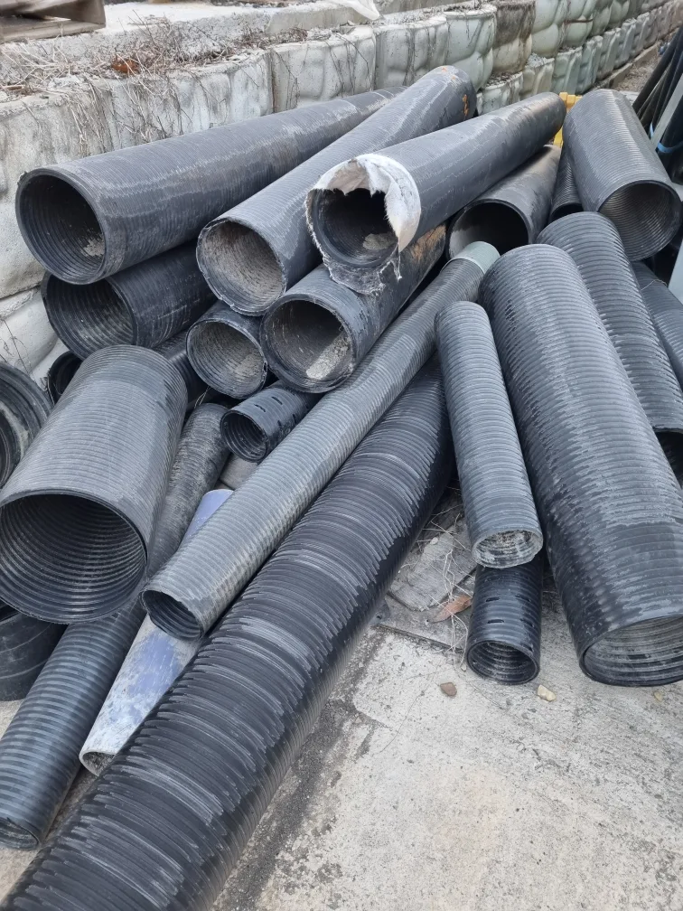 중고  PE이중벽관,유공관 삽니다.