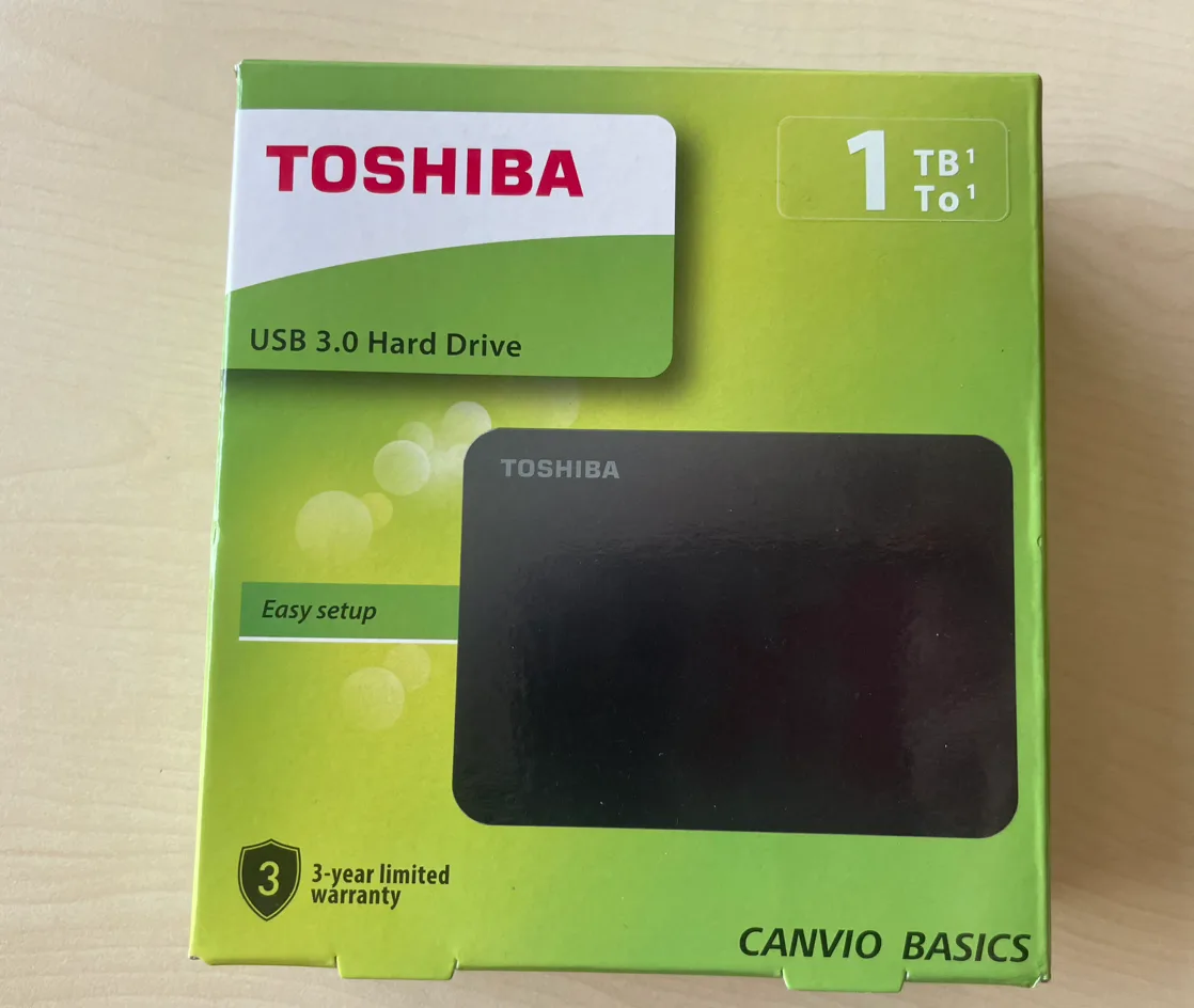 도시바 외장하드(1TB)