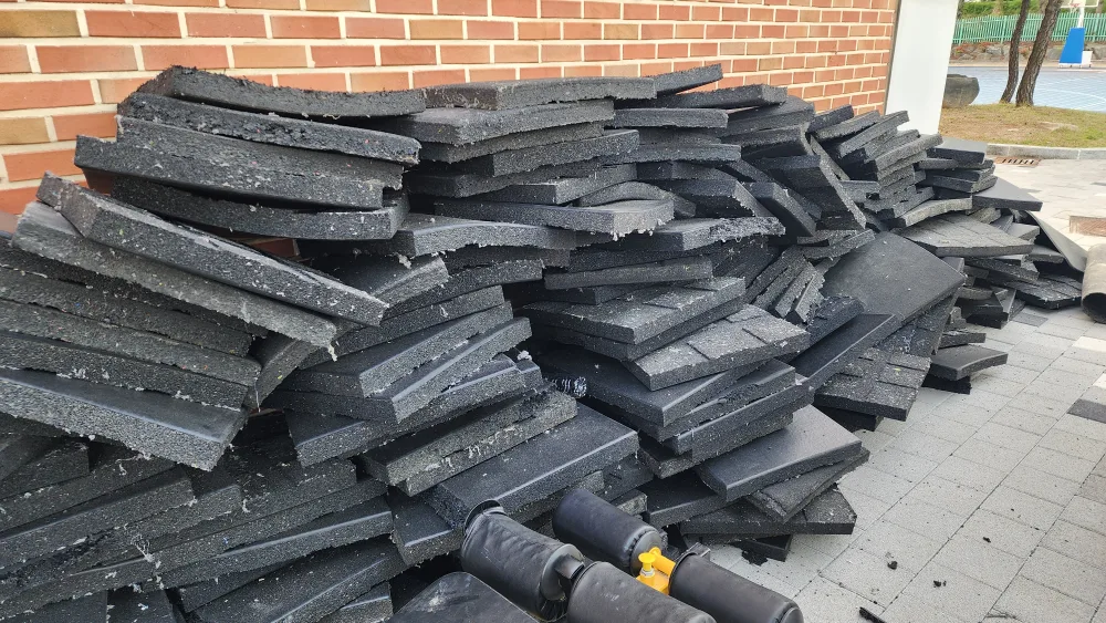 500×500×50t 고무블럭 중고 나눔