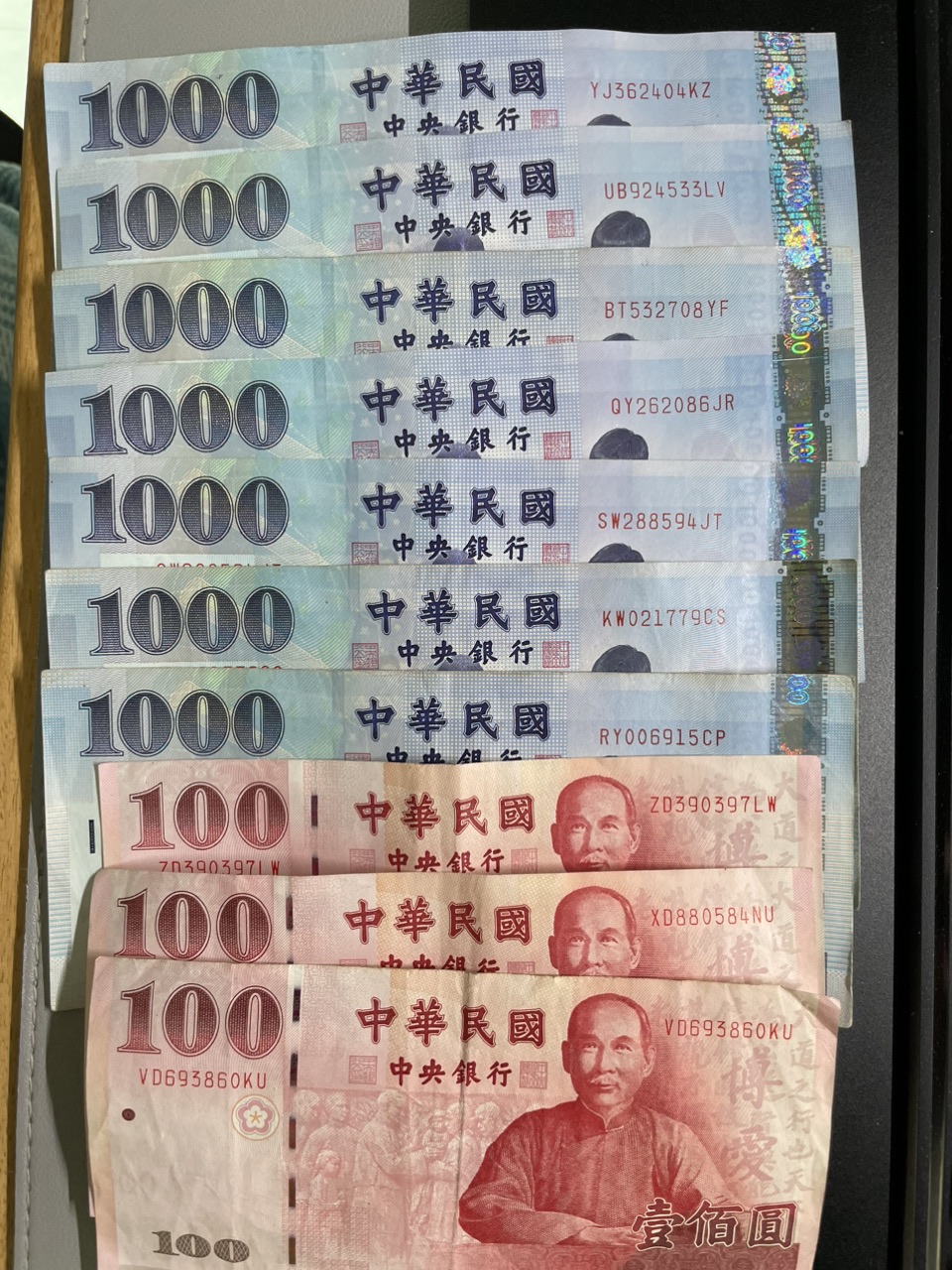 대만 달러 7300 달러