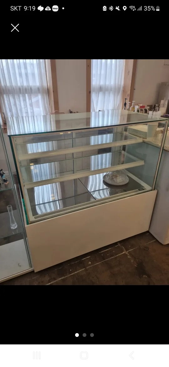 세경 냉장쇼케이스 흰색 1200 뒷문형 (중고)