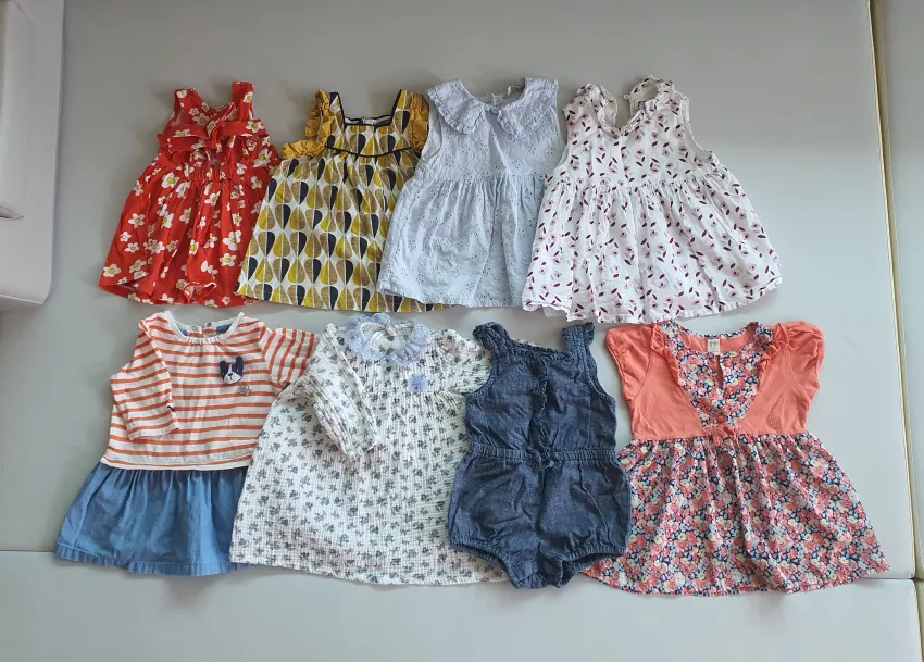 돌전후 80 사이즈 여아옷 일괄