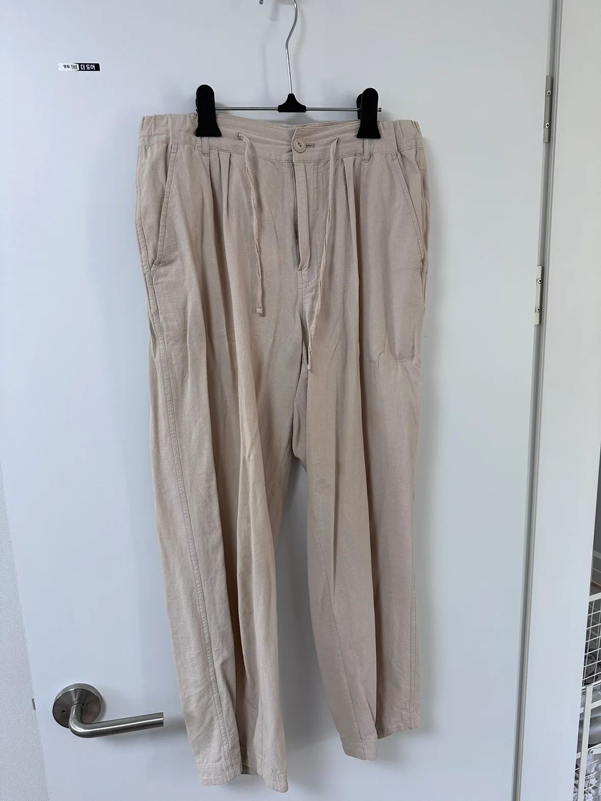 빅유니온 린넨바지 하자있음