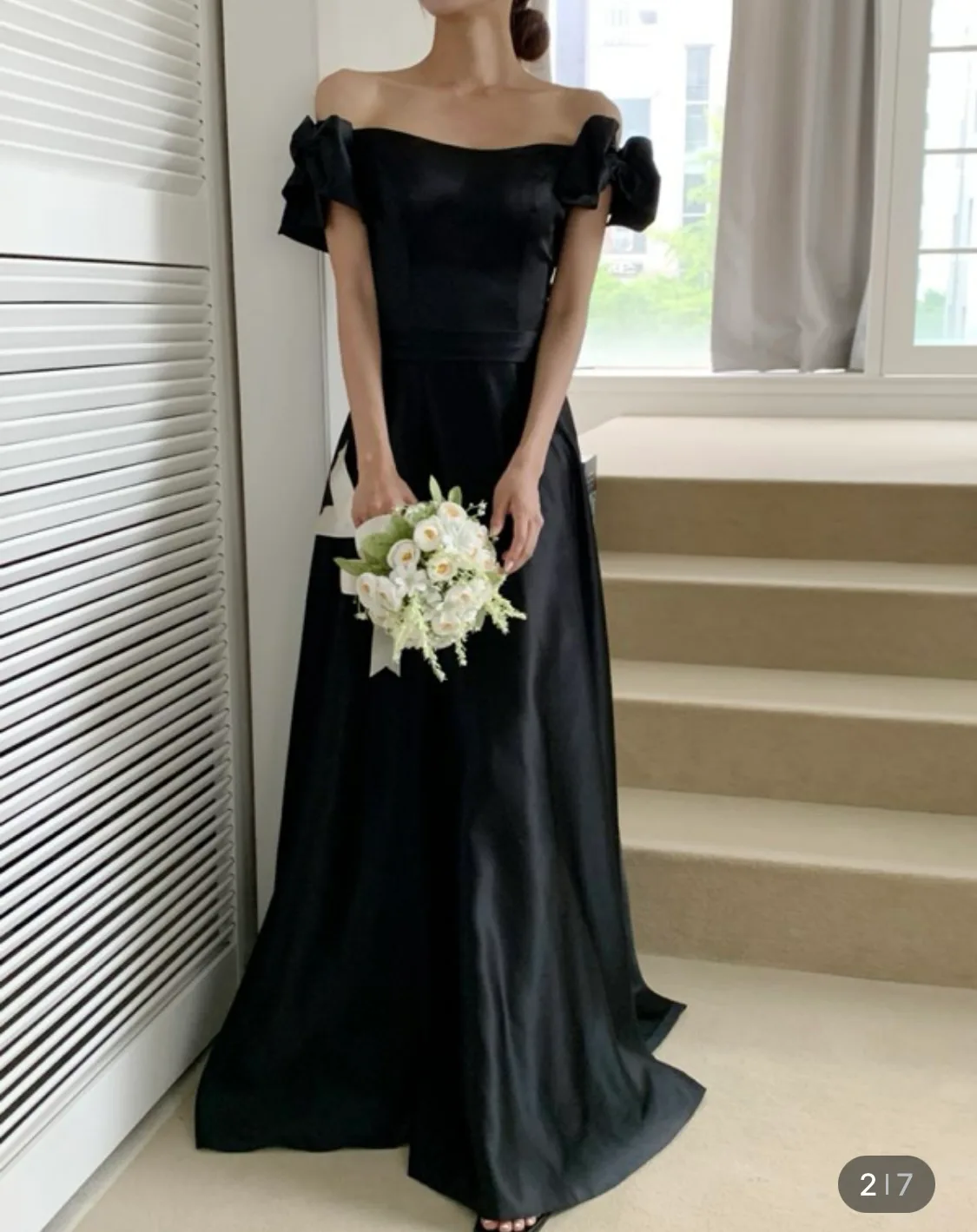 셀프웨딩드레스 중고 / 셀프웨딩/ 2부드레스/ 블랙드레스 / 연주회드레스