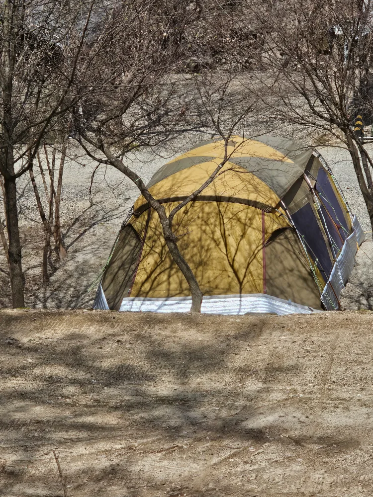 중고탠트 장박했던 탠트  코오롱  코비아