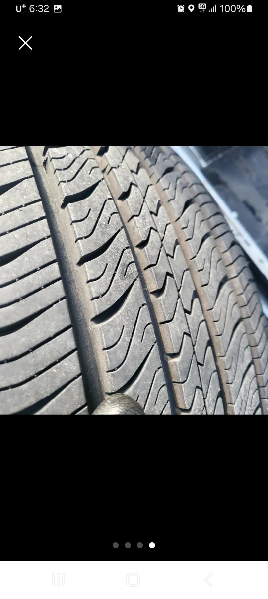 중고타이어 2개
