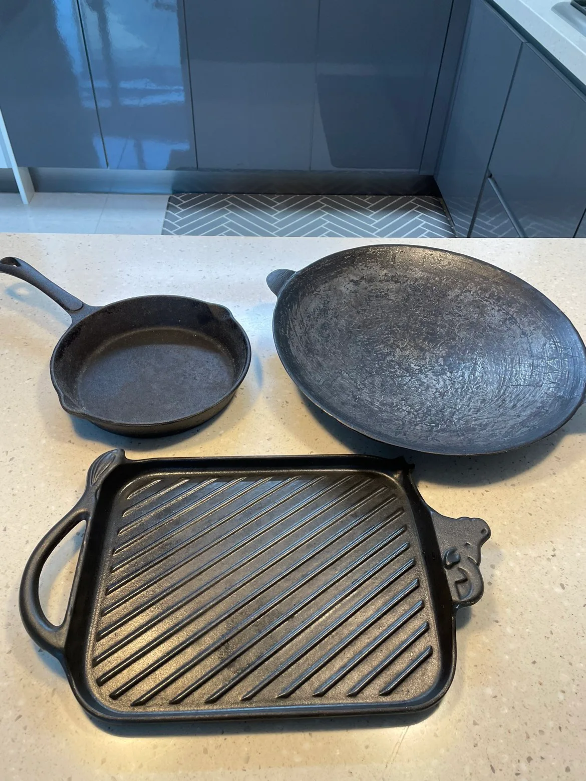 중고 주물 팬 3종 판매