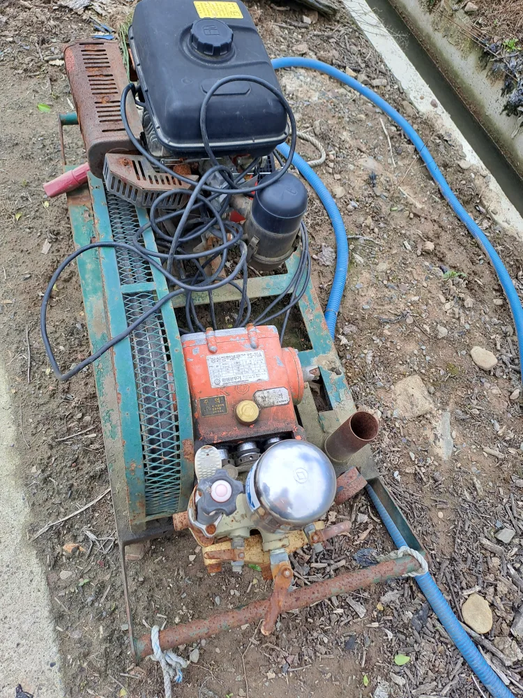 광성 동력분무기 중고 싸게팔아요 (캬브레터)고장