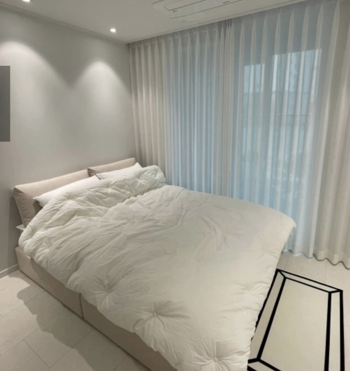 스테이모어 침대 백쿠션 2개