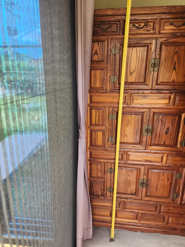 참죽 3단 전통 고가구 수납장 커피숍 인테리어