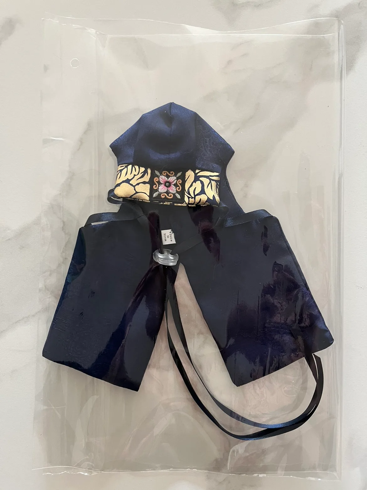 마지막가격내림👇(새상품 / 미개봉) 고양이 / 강아지 한복모자 네이비색 팝니다!