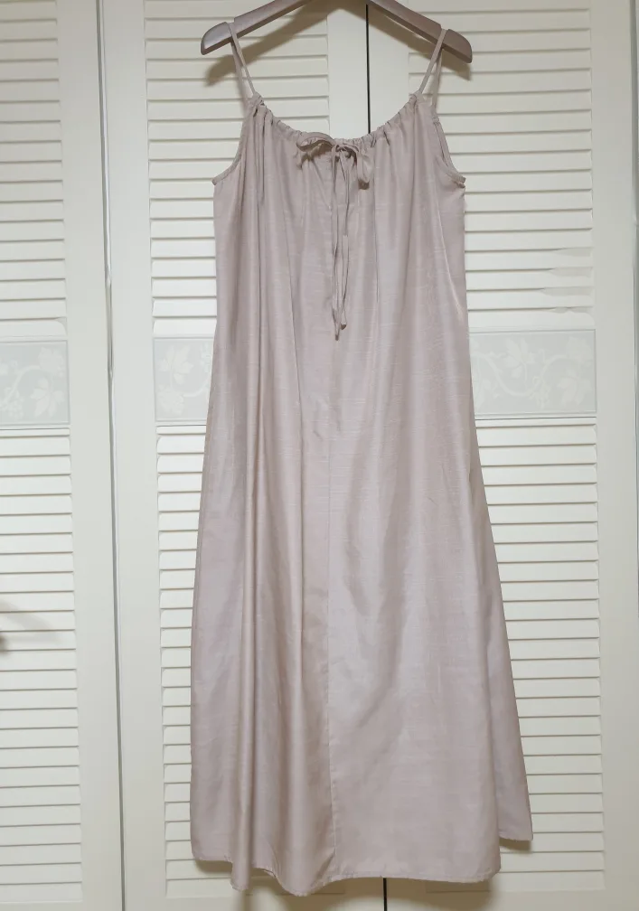 은은펄 끈조절 뷔스티에 롱원피스(프리/누구나)