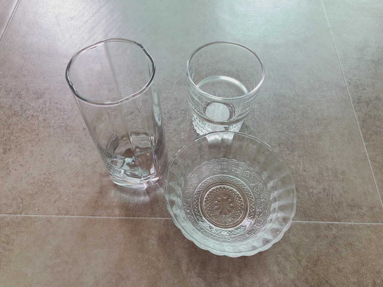 유리컵, 그릇 :)
