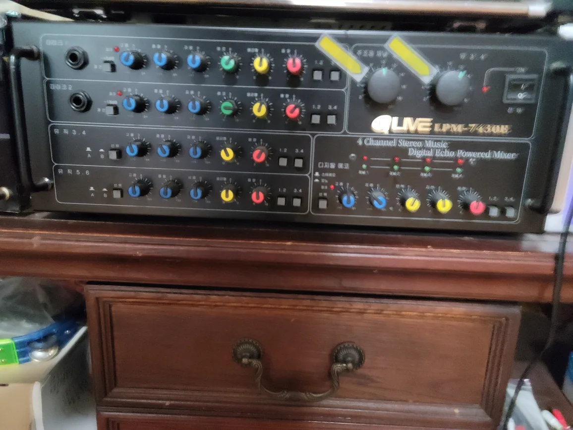중고노레방엠프LIVELPM-7430E디지탈에코