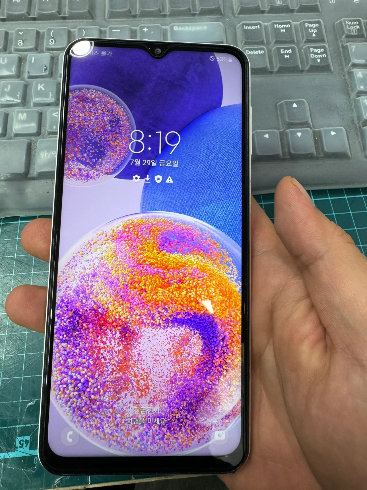 중고폰 공기계 스마트폰 갤럭시 a235 A급 화이트 팝니다