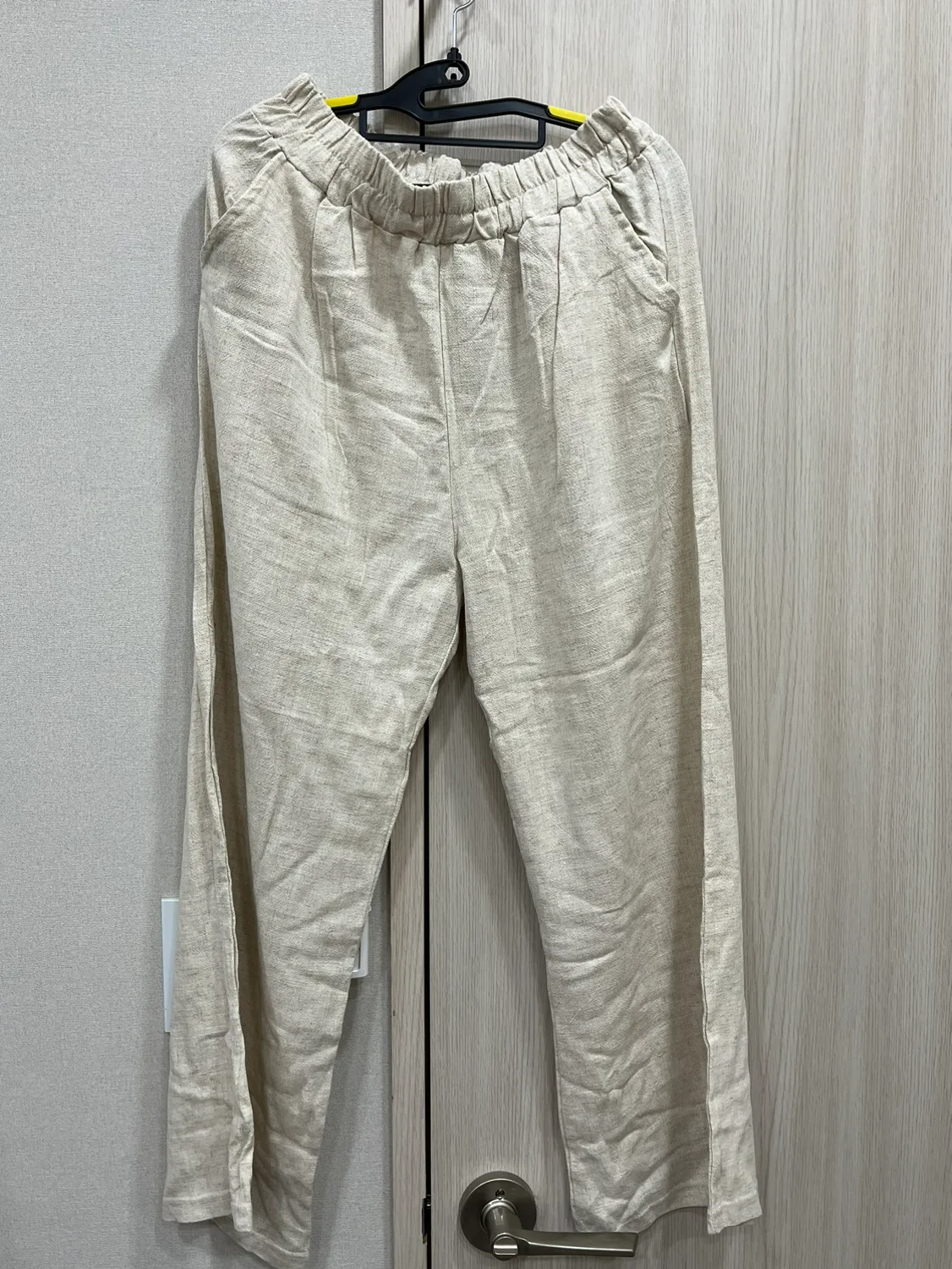 린넨 와이드 팬츠 (새상품) 빅사이즈