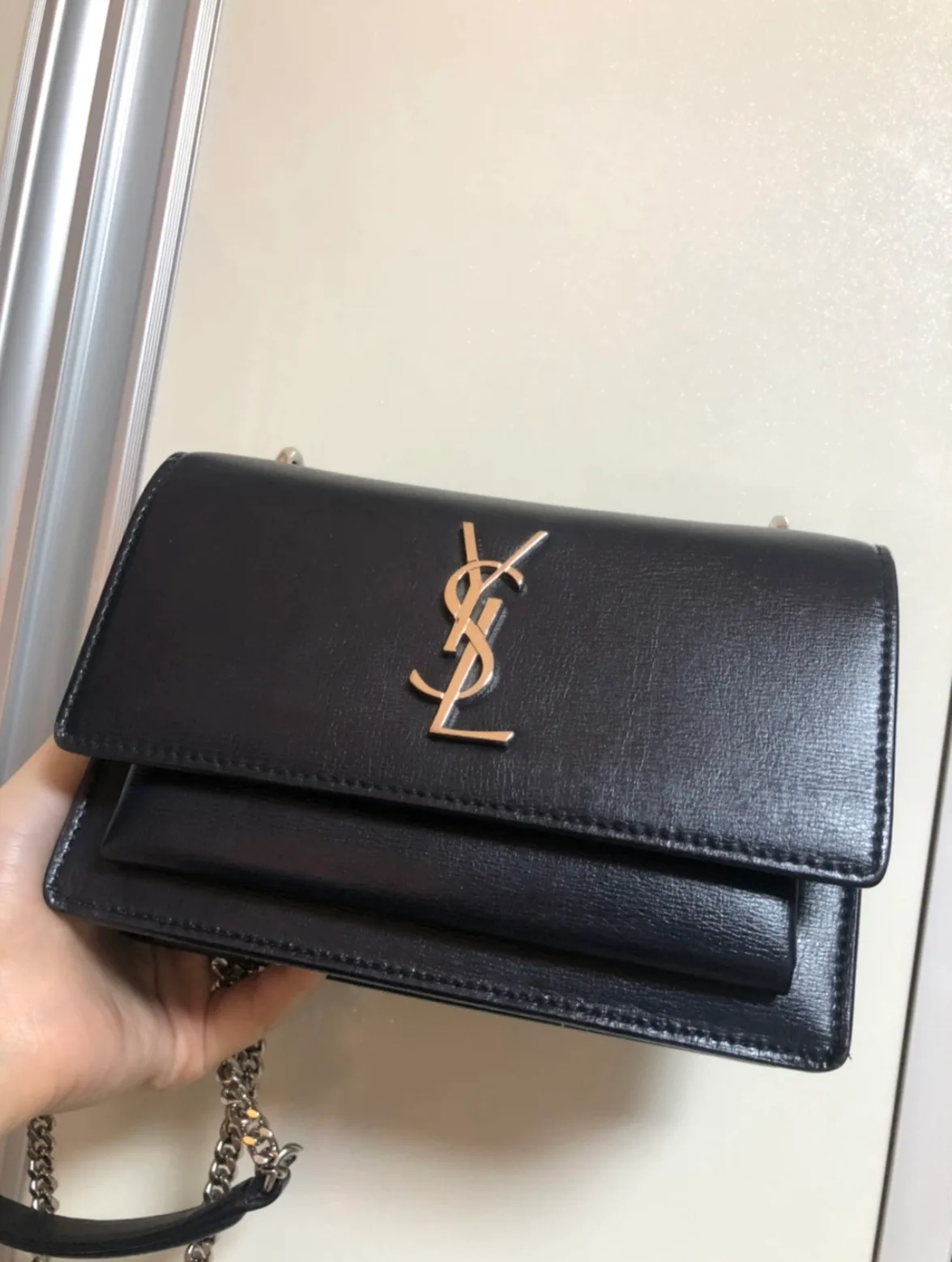 입생로랑 선셋 미니 네이비 중고팝니다(박스,보증서 O)