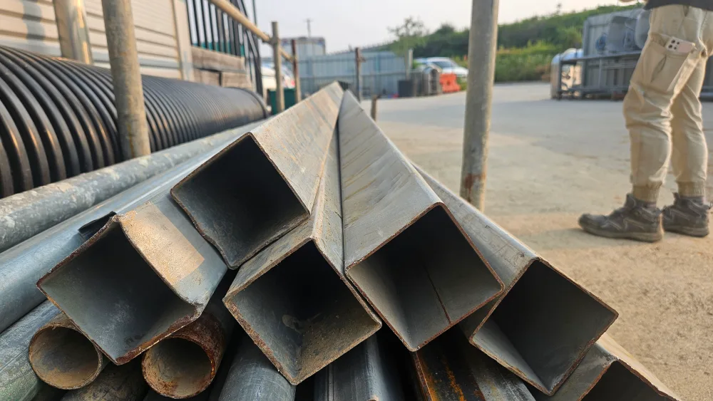 각형 각관 75*75 길이 2.4미터 중고각관 팜