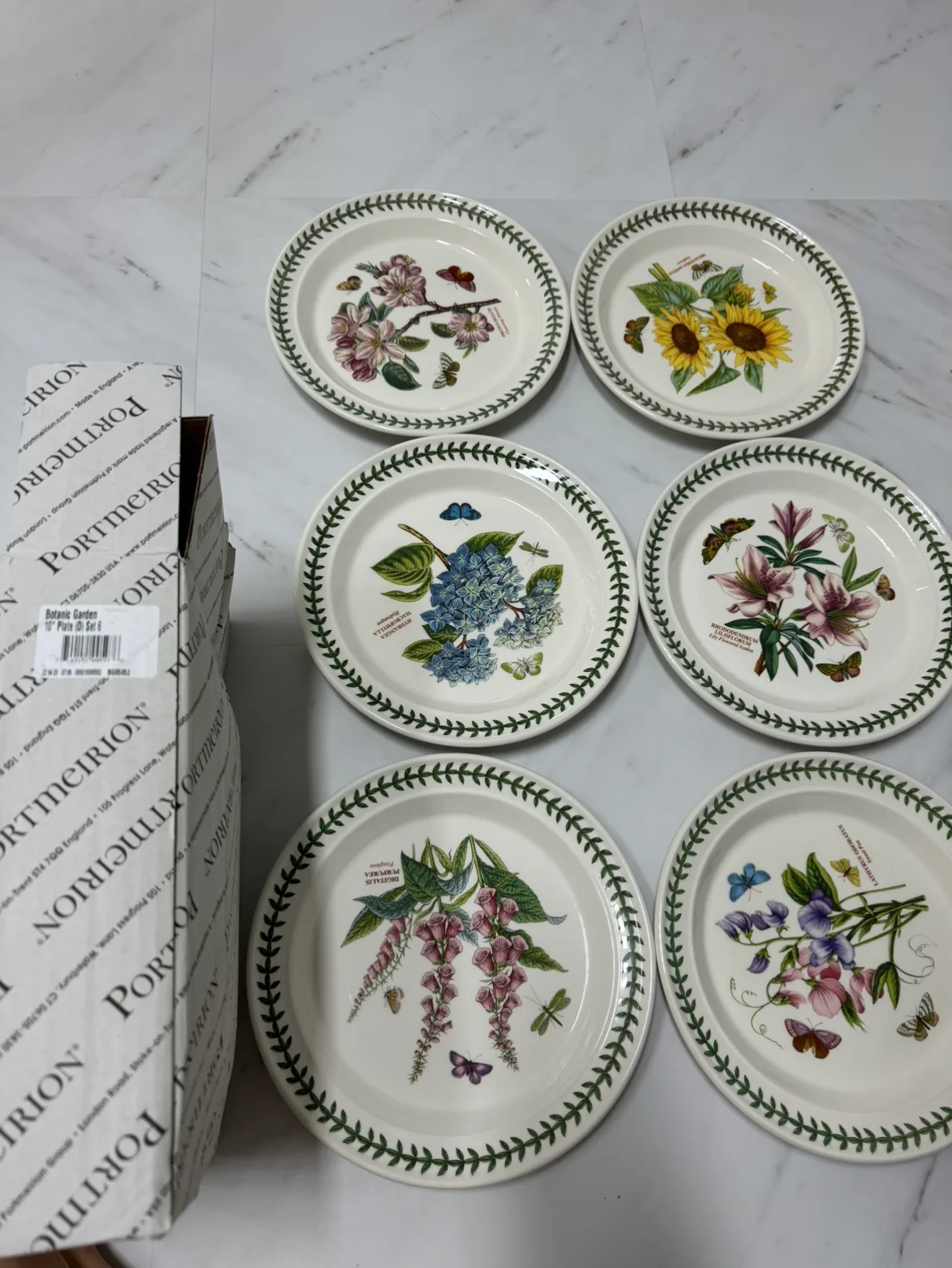 (새상품)영국 포트메리온 대접시 6P 판매합니다.