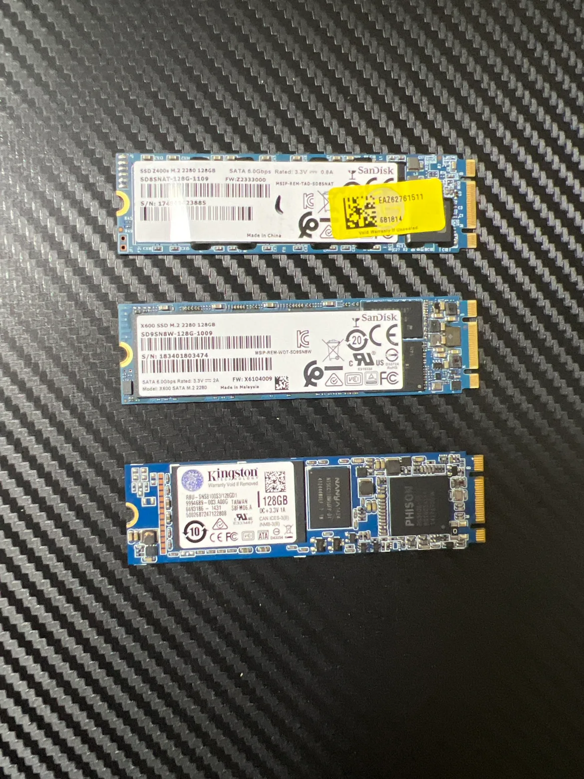 중고 M.2 SATA SSD 128gb