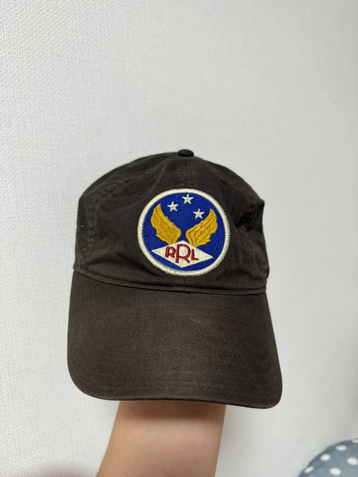 (중고) 더블알엘 rrl 가먼트다잉 볼캡 블랙