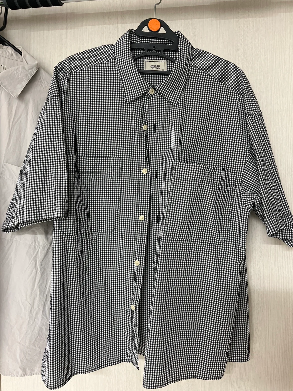 중고) 어나더오피스 반팔 셔츠 팔아요 1사이즈 95-마른100