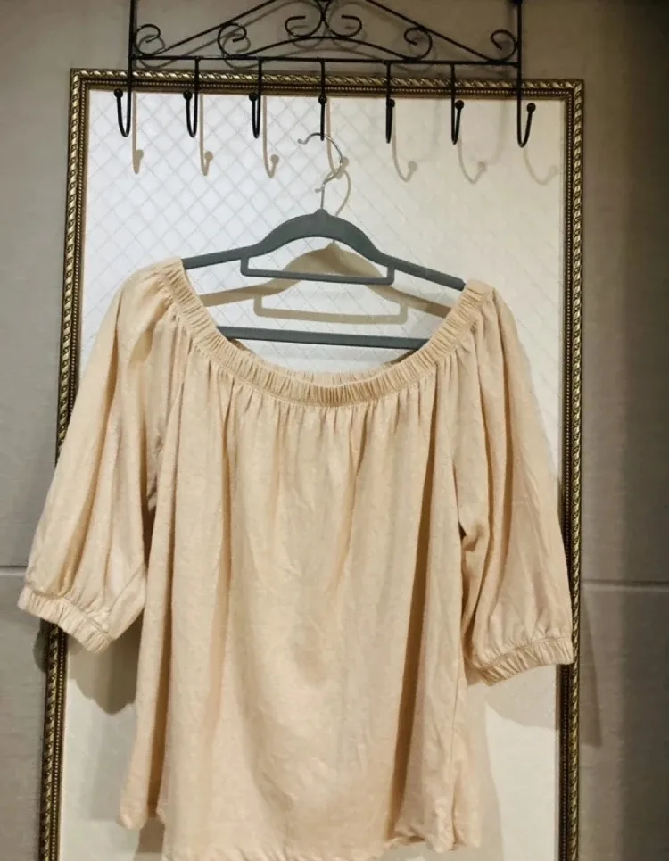 크로스오버 오프숄더 겸용 티셔츠