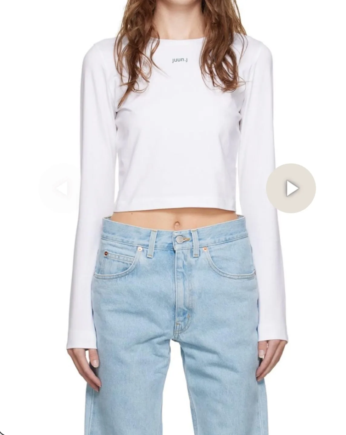 Juun.J 준지 여성 크롭탑