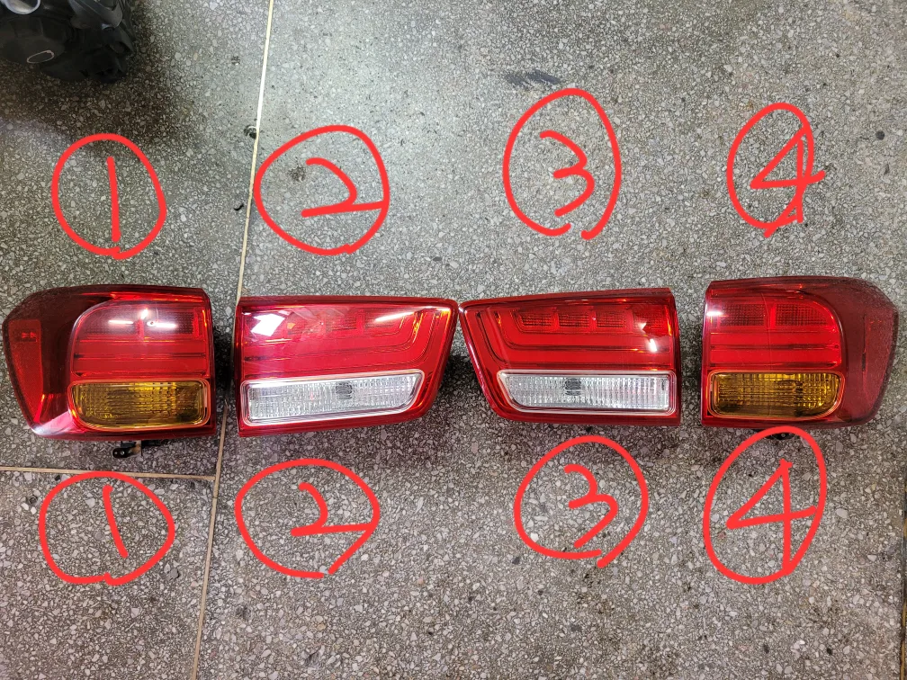 올뉴카니발 후미등 올뉴카니발 테일램프 올뉴카니발 데루등 중고품